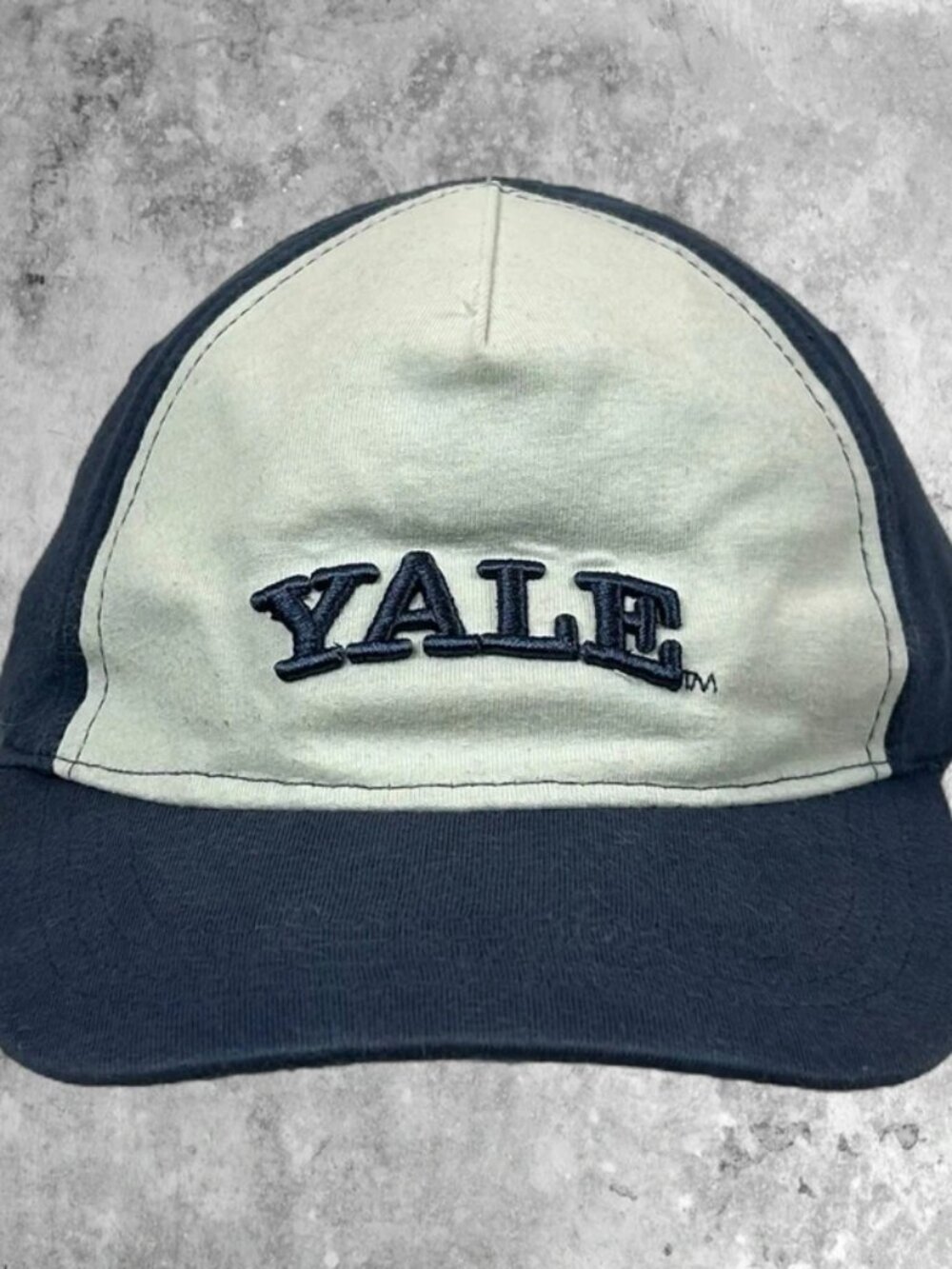 H&M Hat Cap Toddlers Yale University Spell Out Baseball White Navy 1-2 Years